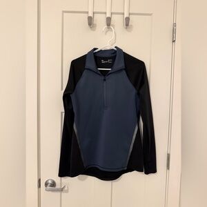 Under Armour ColdGear 1/4 Zip Pullover – Navy, Silver & Black – Women’s Medium
